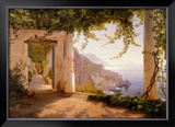 Amalfi Dia Cappuccini Posters by Carl Frederic Aagaard