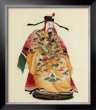 Emperor in Yellow Kimono Print