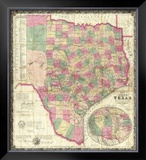The State of Texas, c.1867 Framed Giclee Print by Jacob De Cordova
