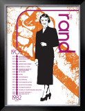 Ayn Rand Print by Jeanne Stevenson