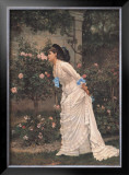 Girl and Roses Posters by Auguste Toulmouche
