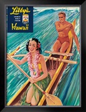 Libby's Outrigger Girl Framed Giclee Print by Laffety 