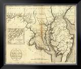 States of Maryland and Delaware, c.1796 Framed Giclee Print by John Reid