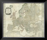 Composite: Europe, c.1787 Framed Giclee Print by Thomas Kitchin
