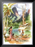 Tahiti Framed Giclee Print by Louis Macouillard