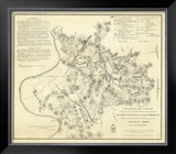Civil Wat Battlefields In Front of Nashville, c.1866 Framed Giclee Print by M. Peseux
