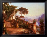 Lodge on Lake Como Prints by Carl Frederic Aagaard