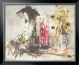 Femme au Bouquet Prints by Jean Jansem