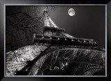 Tour Eiffel, Pleine Lune Art by Antoine Carrara