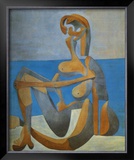 Baigneuse Assise au Bord de la Mer, c.1930 Posters by Pablo Picasso
