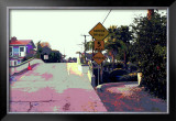 Narrow Bridge, Venice Beach, California Framed Giclee Print by Steve Ash