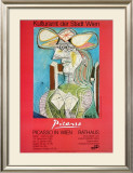 Woman with a Hat on Blue Print by Pablo Picasso