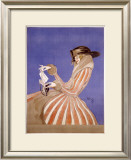 Galeries Lafayette Framed Giclee Print by Jean-Gabriel Domergue