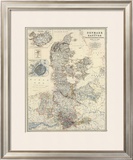 Denmark, Hanover, Brunswick, Mecklenburg, Oldenburg, c.1861 Framed Giclee Print by Alexander Keith Johnston