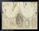 General Map of the World, or Terraqueous Globe, c.1787 Framed Giclee Print by Samuel Dunn