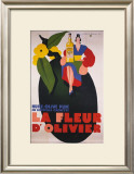 La Fleur d'Olivier Framed Giclee Print by Jean Mercier
