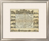 Plano Pintoresco de La Habana, c.1853 Framed Giclee Print by B. & C. May