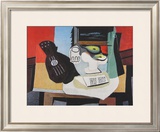Guitar, Glass and Fruit Prints by Pablo Picasso