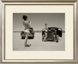 50's Pin-Up Girl Framed Giclee Print by David Perry