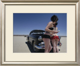 50's Pin-Up Girls Framed Giclee Print by David Perry