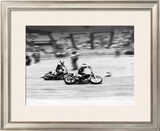 Indoor Short Track Roberts Eklund Framed Giclee Print by Jerry Smith