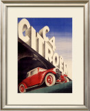Citroen C4 Automobile Framed Giclee Print