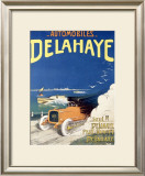 Auto Delahaye Framed Giclee Print by Pierre Andry-Farcy
