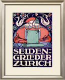 Seiden-Grieder, Zurich Framed Giclee Print by Otto Baumberger