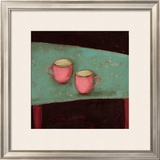 Pink Cups Print by Oakley 