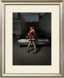 50's Pin-Up Girl Framed Giclee Print by David Perry