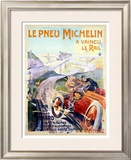 Le Pneu Michelin Framed Giclee Print by Ernest Montaut