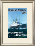 Holland America Line Framed Giclee Print by G.h Tavis