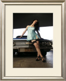 50's Pin-Up Girl Framed Giclee Print by David Perry