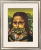 Mona Lisa Throws Up Macaroni, c.1992 Posters by Peter Saul