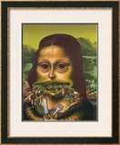 Mona Lisa Throws Up Macaroni, c.1992 Poster by Peter Saul