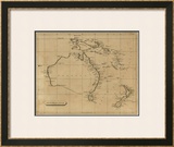 Australasia, c.1812 Framed Giclee Print by Aaron Arrowsmith