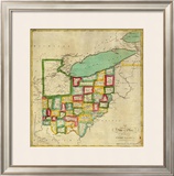 State of Ohio, c.1827 Framed Giclee Print by Robert Desilver
