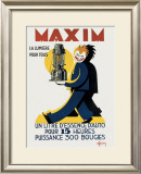 Maxim Framed Giclee Print by Afrom 