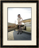 50's Pin-Up Girl Framed Giclee Print by David Perry