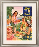 Libby's Luau Framed Giclee Print by Laffety 