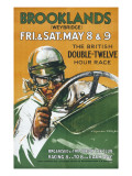Brooklands Race Poster Giclee Print