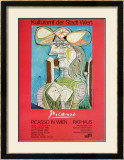 Woman with a Hat on Blue Prints by Pablo Picasso