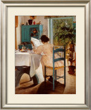 At Breakfast Print by Lauritz Ring
