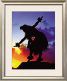 Red Sunset Framed Giclee Print by Ronald Laes