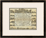 Plano Pintoresco de La Habana, c.1853 Framed Giclee Print by B. & C. May