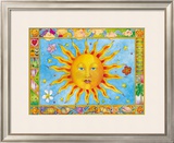 Sun and Moon Framed Giclee Print by Cora Yee
