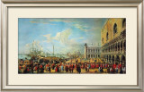 In Front of the Doge Palace in Venice Prints by Luca Carlevaris