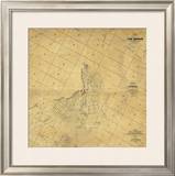 Map of The City of Los Angeles, c.1857 Framed Giclee Print by Ord, Edward Otto Cresap 