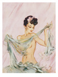 Black and Blue by David Wright Giclee Print by David Wright
