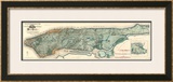 Sanitary and Topographical Map of the City and Island of New York, c.1865 Impressão giclée emoldurada por Egbert L. Viele Sanitary and Topographical Map of the City and Island of New York, c.1865 Impressão giclée emoldurada por Egbert L. Viele